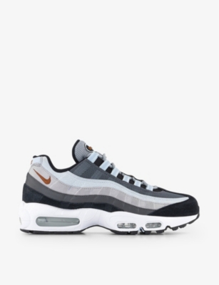 NIKE: Air Max 95 brand-embroidered leather mid-top trainers