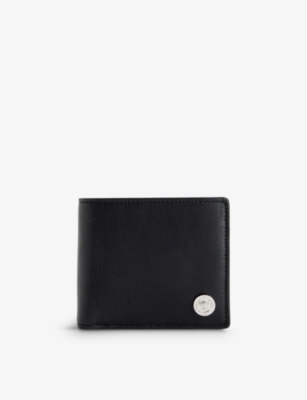 VERSACE: Medusa brand-plaque leather wallet