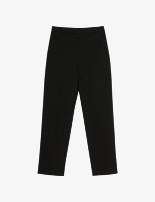 TED BAKER: Devana tapered-leg high-rise cropped stretch-woven trousers