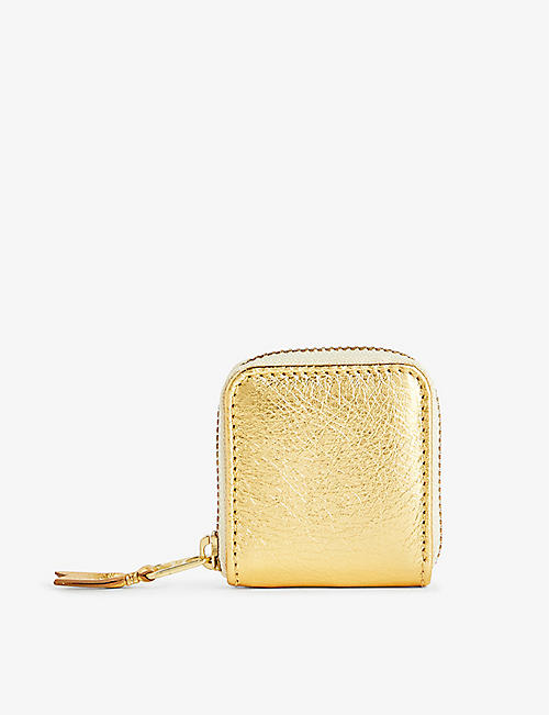 COMME DES GARCONS: Logo-embossed leather coin purse