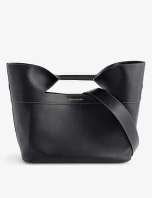 ALEXANDER MCQUEEN: The Bow leather top-handle bag