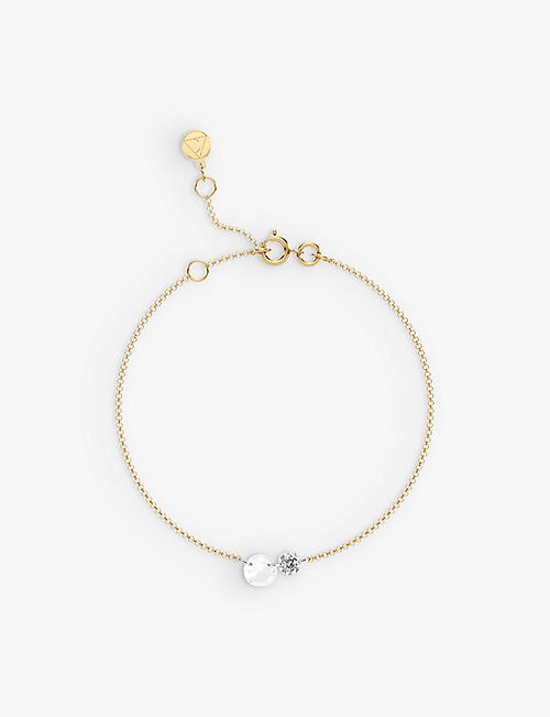 THE ALKEMISTRY: 18ct yellow-gold and 1ct diamond chain bracelet