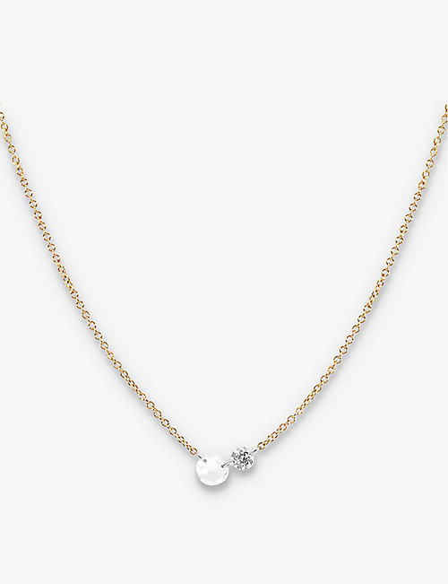 THE ALKEMISTRY: 18ct yellow-gold and 0.20ct diamond chain necklace