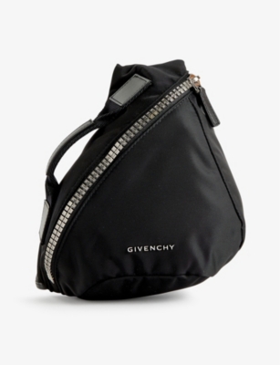 GIVENCHY: G-zip small woven-blend cross-body bag
