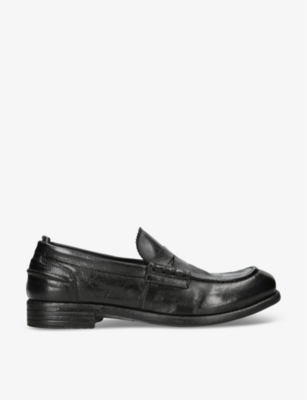 OFFICINE CREATIVE: Calixte leather penny loafers