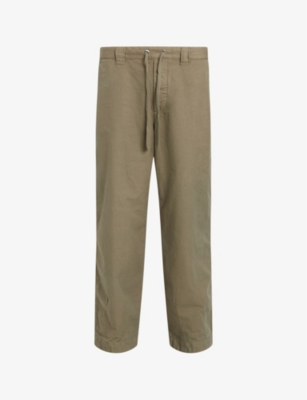 ALLSAINTS: Buck tapered-leg relaxed-fit organic-cotton trousers