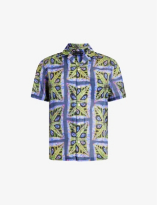 ALLSAINTS: Diaz paisley-print relaxed-fit organic-cotton shirt