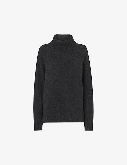 WHISTLES: Turtleneck relaxed-fit cashmere jumper
