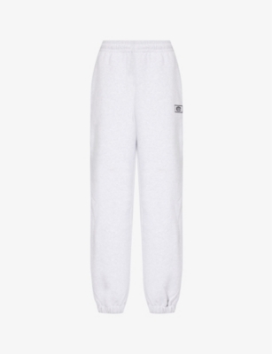 ROTATE SUNDAY: Branded-embroidery elasticated-waistband organic-cotton jogging bottoms