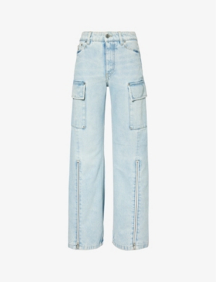 STELLA MCCARTNEY: Wide-leg mid-rise jeans