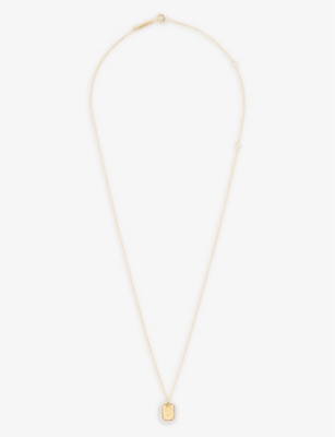 PDPAOLA: Gemini 18ct yellow gold-plated 925 sterling-silver pendant necklace