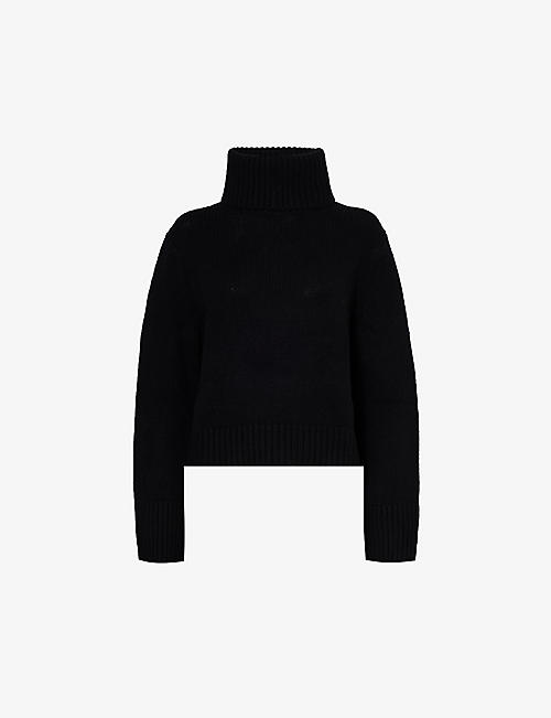POLO RALPH LAUREN: Turtleneck wool and cashmere-blend jumper