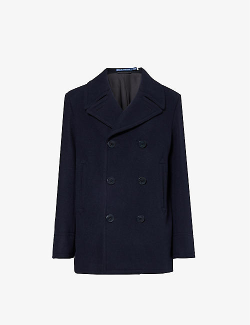 POLO RALPH LAUREN: Single-breasted notched-lapel wool-blend coat