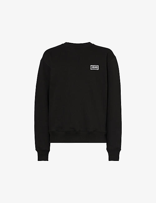 KENZO: Logo-print relaxed-fit cotton-jersey sweatshirt