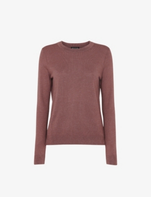 WHISTLES: Annie metallic-weave knitted jumper