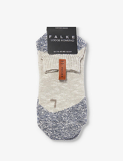 FALKE: Lodge Homepad ribbed-trim cotton-blend socks