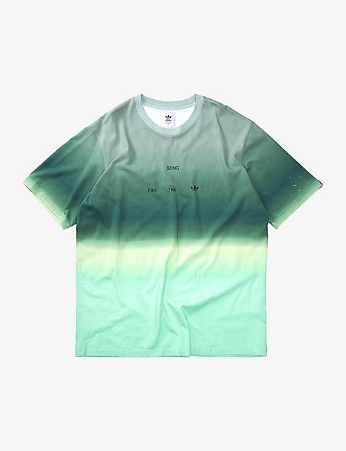 SONG FOR THE MUTE: Song For The Mute x adidas gradient-pattern cotton T-shirt