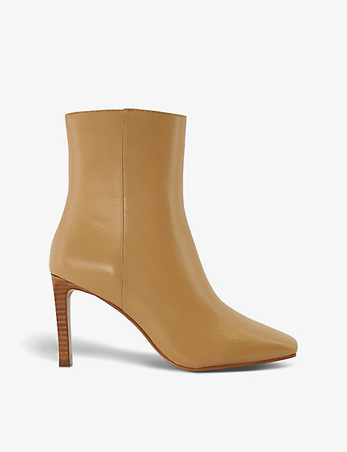 DUNE: Oxygen leather ankle boots