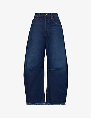 CITIZENS OF HUMANITY: Horseshoe wide-leg mid-rise jeans