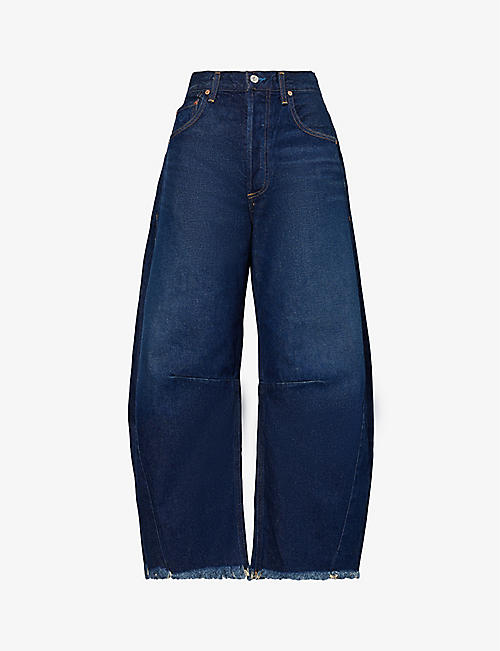 CITIZENS OF HUMANITY: Horseshoe wide-leg mid-rise jeans
