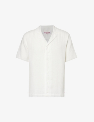 ORLEBAR BROWN: Maitan short-sleeve linen shirt