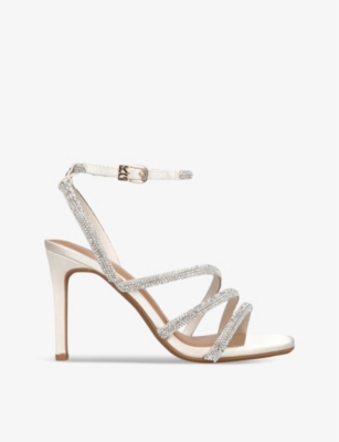 KG KURT GEIGER: Savanna embellished metallic sandals