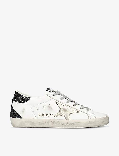 GOLDEN GOOSE: Superstar 11538 brand-patch leather low-top trainers