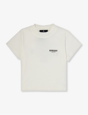 REPRESENT: Logo-print cotton-jersey T-shirt 1 - 4 years