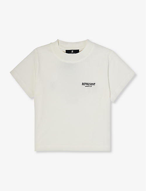 REPRESENT: Logo-print cotton-jersey T-shirt 1 - 4 years