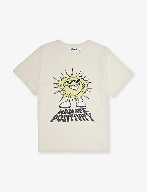 MOLO: Riley sun-print organic cotton-jersey T-shirt 4-12 years