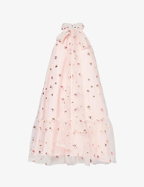 SISTER JANE: Layla Star sequin-embellished tulle mini dress