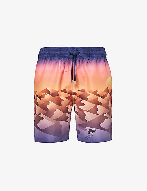 DEREK ROSE: O'ahu graphic-print swim shorts