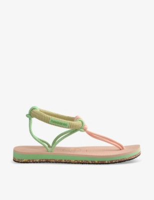 HAVAIANAS: Cosmo Madrid T-bar rubber sandals