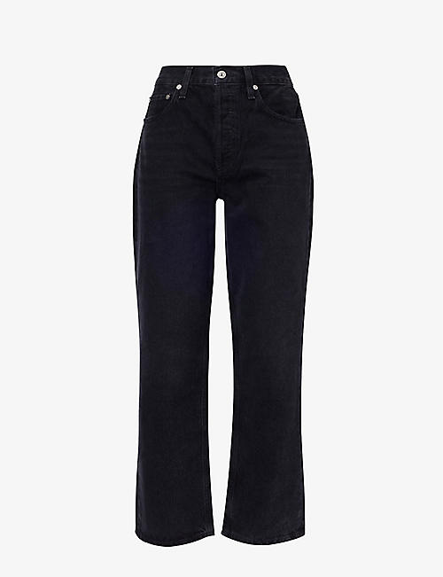 CITIZENS OF HUMANITY: Devi tapered-leg low-rise organic-cotton jeans