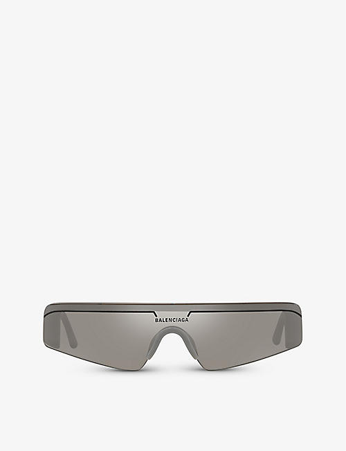 BALENCIAGA: 6E000184 BB0003S rectangle-frame acetate sunglasses