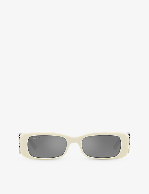 BALENCIAGA: 6E000253 BB0096S rectangle-shape acetate sunglasses