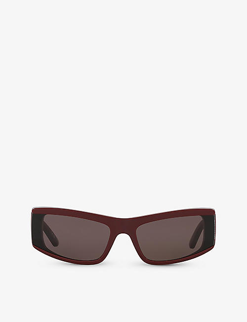 BALENCIAGA: 6E000315 BB0301S cat-eye frame acetate sunglasses
