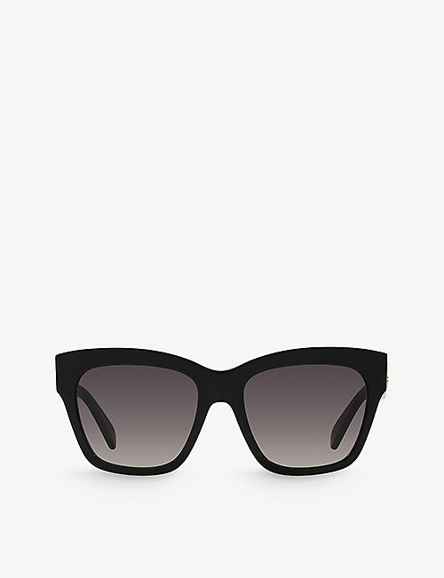 CELINE: CL000403 Triomphe irregular-frame acetate sunglasses