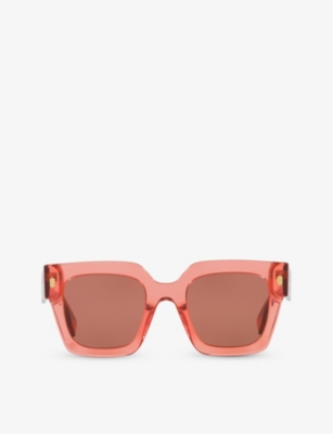 FENDI: FE40101I Fendi Roma square-frame acetate sunglasses