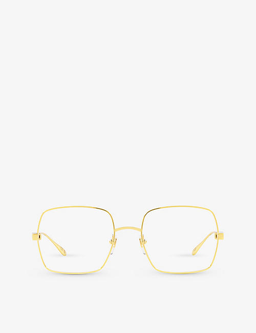 GUCCI: GG1434O square-frame metal optical glasses