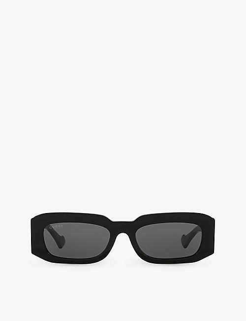 GUCCI: GG1426S rectangle-frame acetate sunglasses