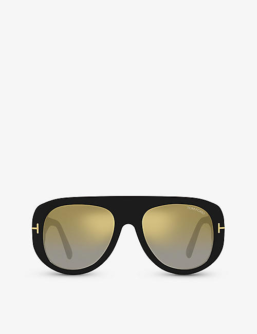 TOM FORD: TR001779 Cecil aviator-frame acetate sunglasses