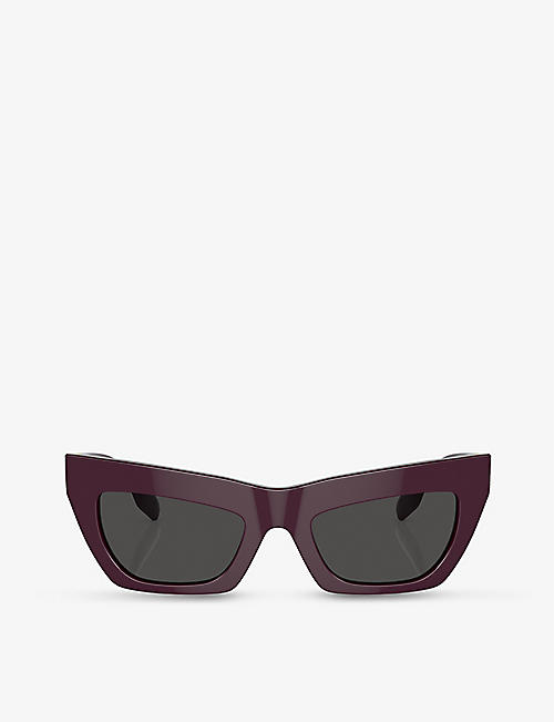BURBERRY: BE4405 cat eye-frame acetate sunglasses