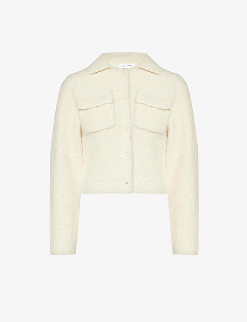SAMSOE SAMSOE: Emilie bouclé-texture stretch-woven blend jacket