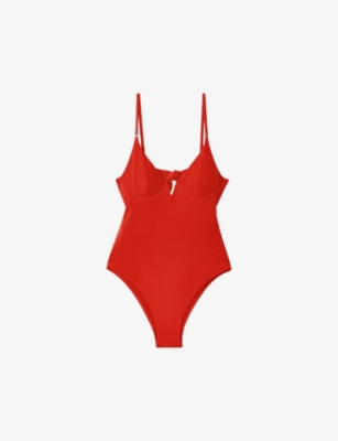 REISS: Amber underwired tie-back swimsuit