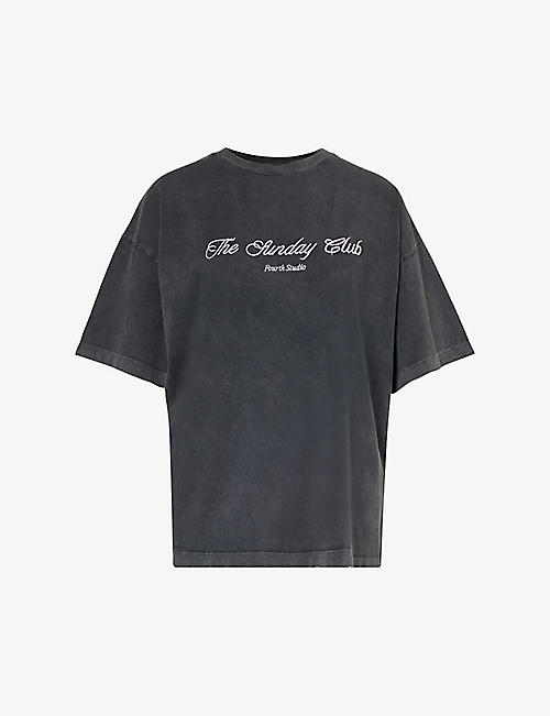 4TH & RECKLESS: Maeve logo-print cotton-jersey T-shirt