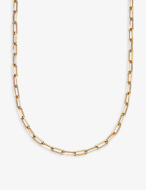 ASTLEY CLARKE: Celestial 18ct yellow gold-plated vermeil sterling-silver link necklace