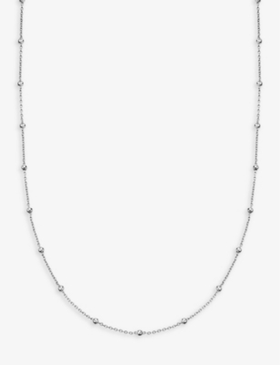 ASTLEY CLARKE: Aurora station beaded sterling-silver chain necklace