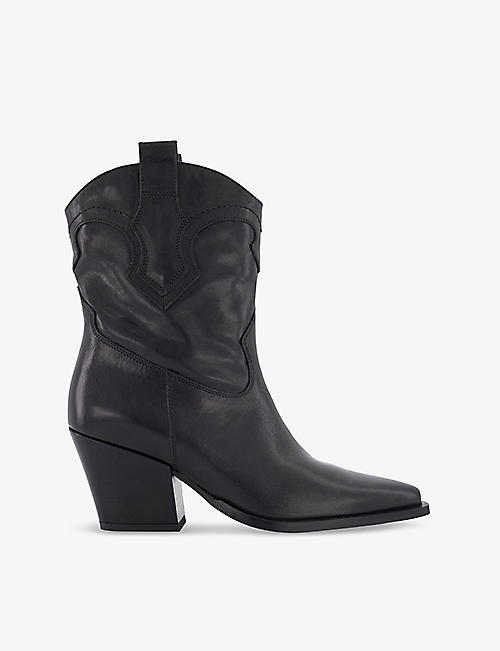 DUNE: Ponty western leather boots