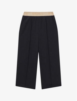 REISS: Ayana branded-waistband woven trousers 4-13 years
